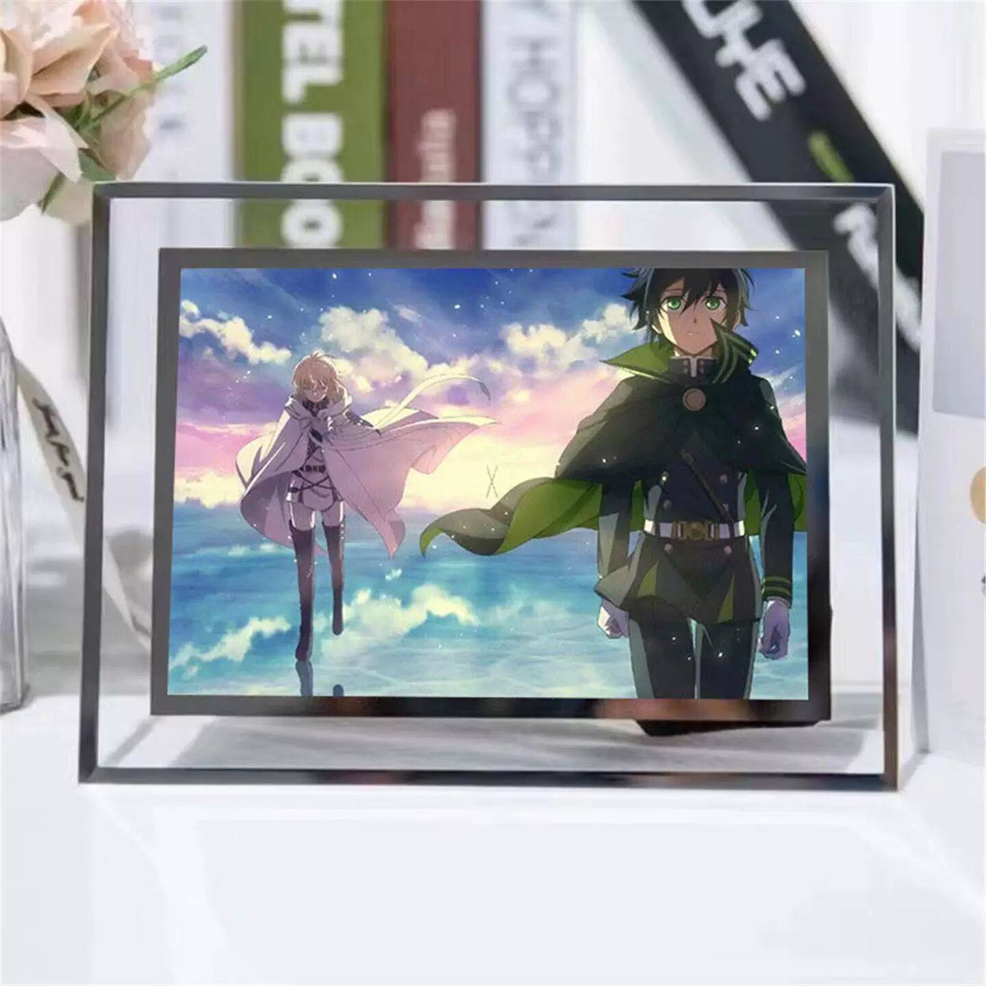 终结的炽天使周边水晶相框百夜米迦尔克鲁鲁优一郎摆台立牌海报,模玩/动漫/周边/娃圈三坑/桌游,动漫徽章/立牌,淘宝优惠券,粉丝福利购,淘宝优惠卷