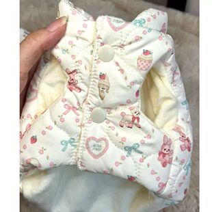 猫咪羽绒服韩版秋冬狗狗保暖棉服宠物衣服马甲外套可爱雪纳瑞泰迪
