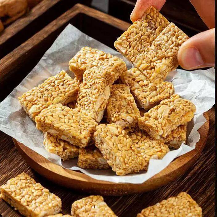 亚麻籽核桃酥芝麻酥坚果酥花生酥糕点无蔗糖中老年孕妇健康小零食