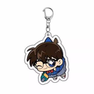 动漫手办周边 名侦探柯南压克力钥匙扣 毛利兰透明挂件跨境