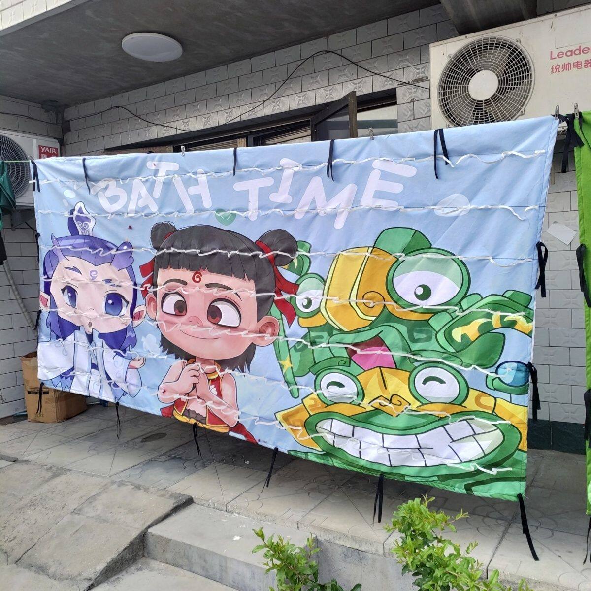 卡通靶布绒布加厚款极速发货定制款公园摆地摊专用靶布