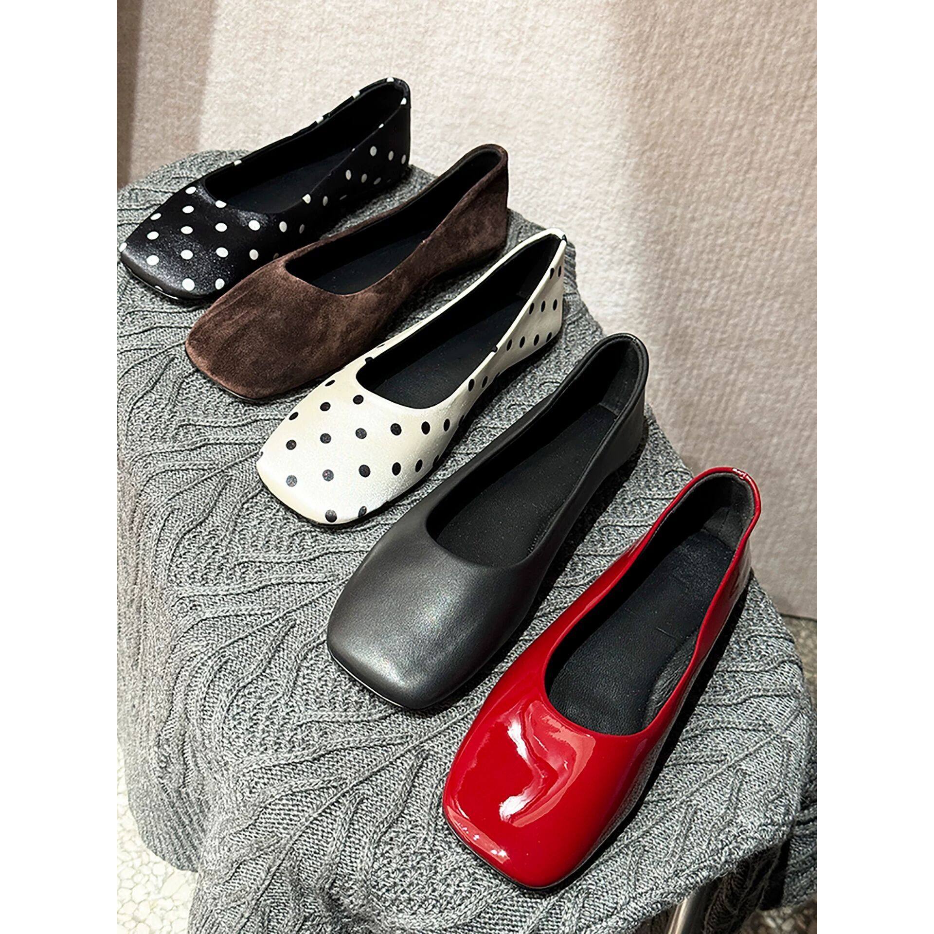 设计感晚晚风配裙子一脚蹬浅口单鞋平底小众奶奶鞋亮面女款玛丽珍,女鞋,玛丽珍鞋,淘宝优惠券,粉丝福利购,淘宝优惠卷