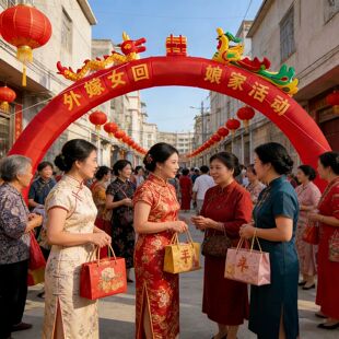 外嫁女回娘家活动充气气模道具大型拱门装饰场景布置氛围龙凤结婚