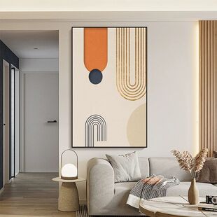 现代客厅装饰画北欧玄关楼梯走廊通道抽象餐厅过道背景墙竖款挂画