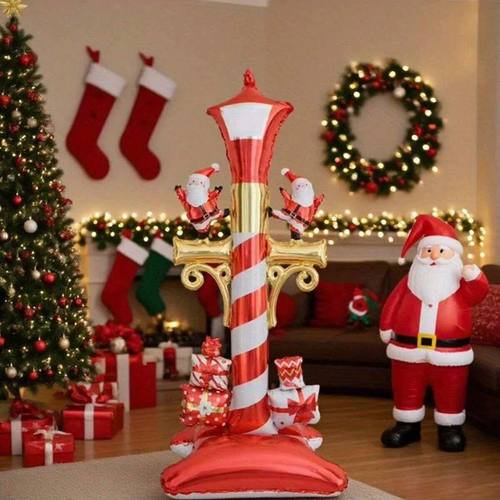 1pc Standing Christmas Tree-Shaped Aluminum Foil Balloon Re