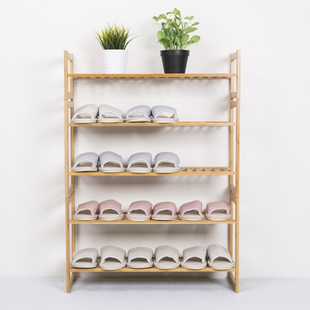 楠木鞋架子宿舍学生收纳简易鞋架家用放门口经济型小型可拆卸鞋柜