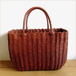 藤篮手提轻便藤篮子手工便利店小竹篮买菜篮子手提篮藤编家用时尚