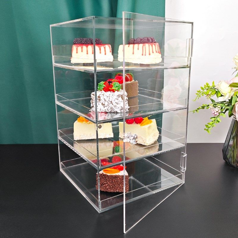 亚克力透明桌面面包陈列柜防尘柜蛋糕展示柜烘焙架子小型甜品展架,收纳整理,食物收纳盒,淘宝优惠券,粉丝福利购,淘宝优惠卷