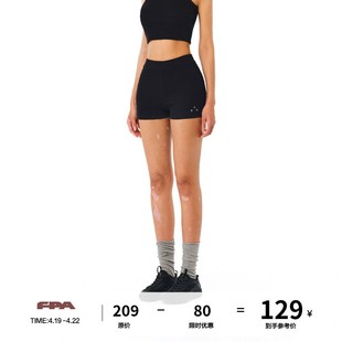 FPA运动户外健身短裤 夏季黑色显瘦修身紧身休闲裤子女
