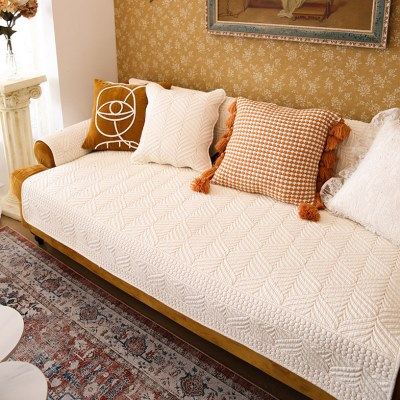 北欧简约纯色沙发垫四季通用全棉布艺防滑坐垫盖布巾现代轻奢座套,居家布艺,沙发垫,淘宝优惠券,粉丝福利购,淘宝优惠卷