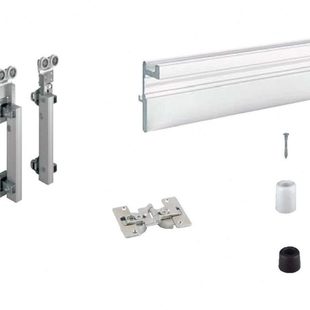 衣柜推拉折叠门配件卫生房隔断门家具移门配件隐形平移门铝合金