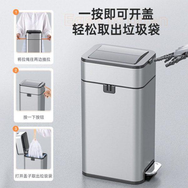 智能感应式垃圾桶家用带盖卫生间厕所厨房客厅公室自动打包大ZM,家庭/个人清洁工具,感应垃圾桶,淘宝优惠券,粉丝福利购,淘宝优惠卷