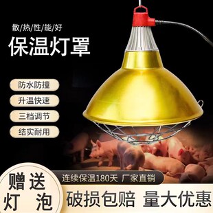 畜牧保温防水养殖育雏取暖灯加热灯罩保温灯加热罩仔猪升温防水