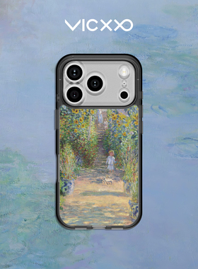 韩国VICXXO Signature 写意花园 TTIBU TTIBU手机壳田园图案粘贴背板适用苹果17promax手机壳磁吸女网红ins风