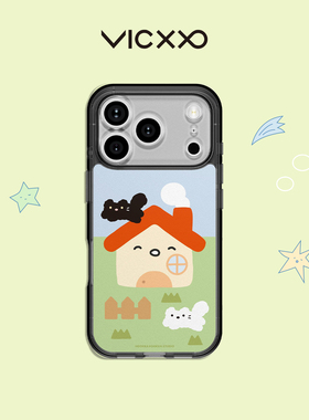 韩国VICXXO Hookka hookka studio 悠闲小屋 TTIBU TTIBU手机壳卡通粘贴背板适用苹果17/16TTIBU TTIBU手机壳