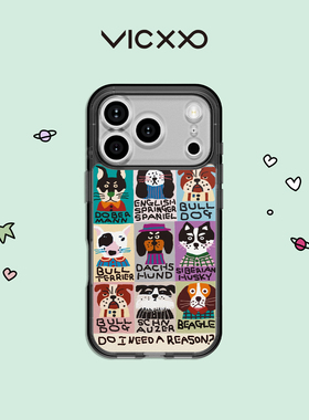 韩国VICXXO Plabear 小狗伙伴 TTIBU TTIBU手机壳卡通图案粘贴背板适用苹果17promax /pro手机壳磁吸ins风女