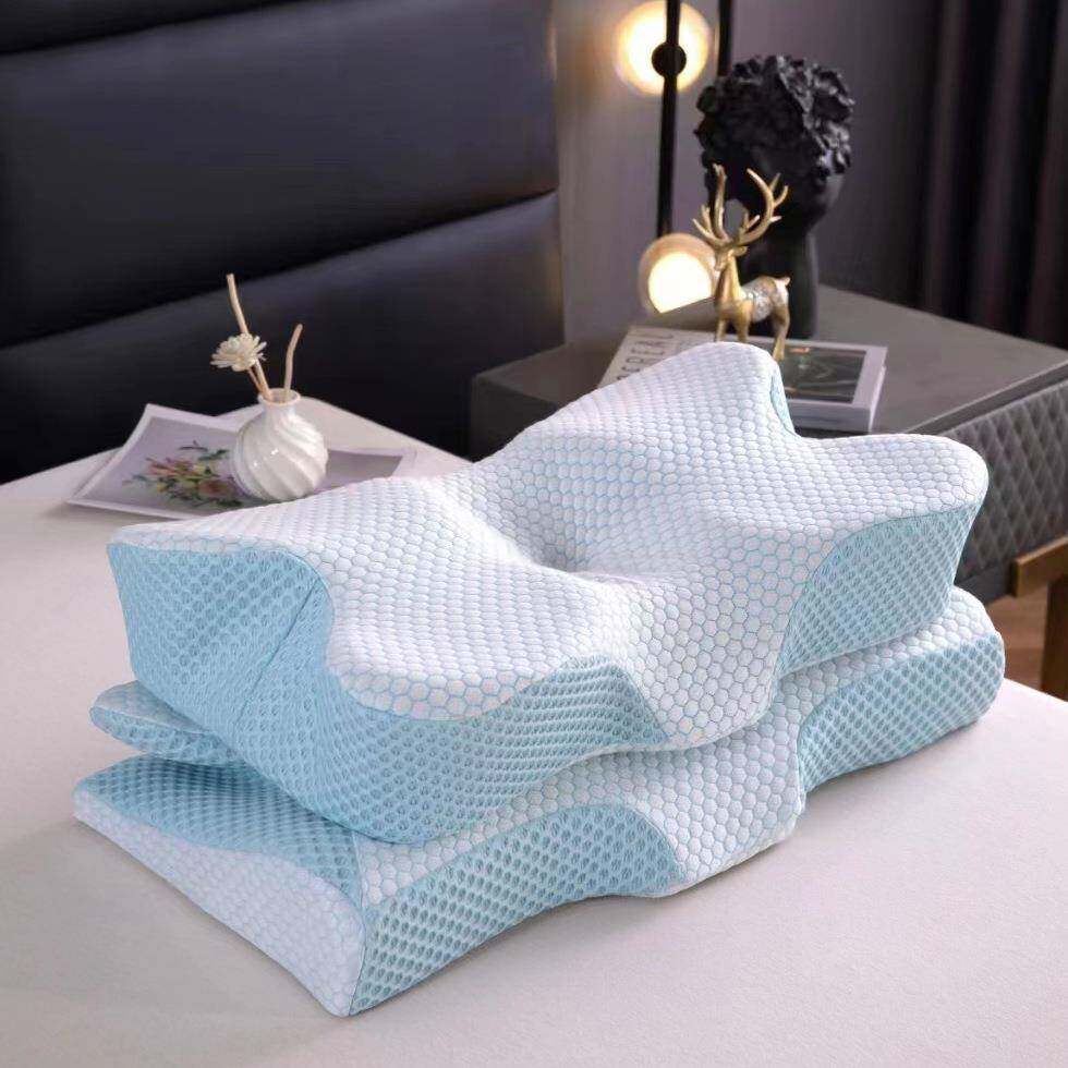 2024新款亲肤舒适护颈高低记忆枕头枕芯直销韩式护颈枕芯