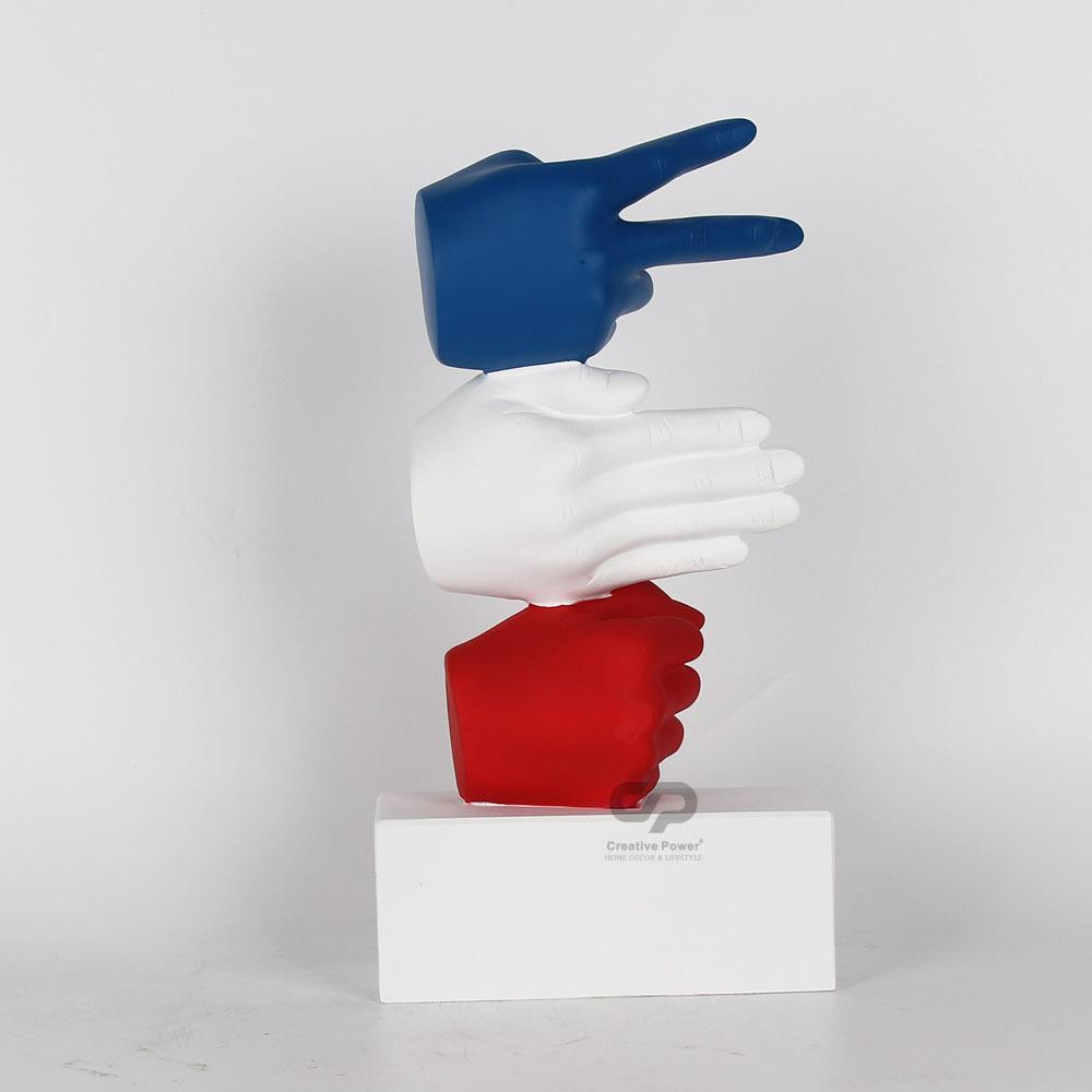 简约创意手势雕塑摆件样板间售楼处软装饰家居客厅工艺品摆件