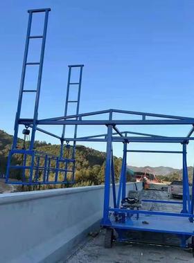 移动式电动吊篮防撞墙护栏模板台车桥梁柱子安装排水管升降吊篮