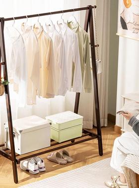 实木衣帽架衣架落地挂衣架挂衣服的家用落地架卧室立式简约架子