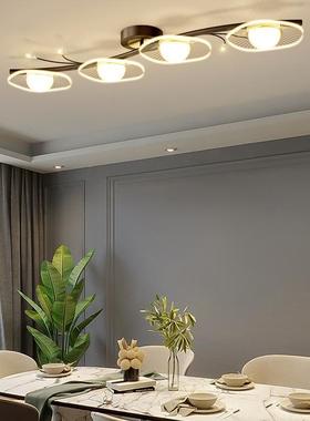 餐厅吊灯轻奢网红2025年新款简约现代吧台长条家用餐桌灯吸顶灯具