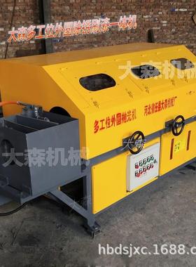 邢台三组圆管外圆抛光机外圆除锈刷漆一体机钢管铁管自动抛光机