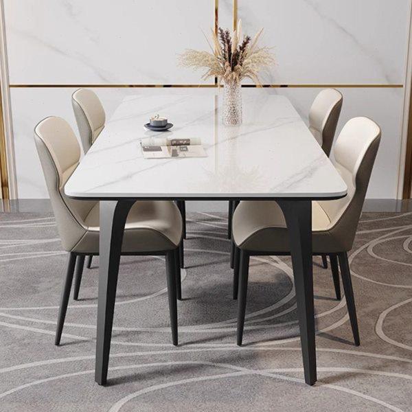 恒社北欧岩板餐桌椅子客厅家用轻奢饭桌小户型现代简约长方型餐桌,住宅家具,岩板餐桌,淘宝优惠券,粉丝福利购,淘宝优惠卷