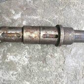 杭州机床厂XQ6225 XQ6230铣床配件40018光轴总长158螺旋齿轮轴