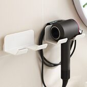 电吹风机置物架免打孔卫生间收纳绕线电吹风挂架风筒支架浴室架子