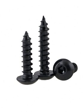 7380#自攻 8.8级黑色 内六角盘头自攻/内六角半圆头自攻 M3-M6