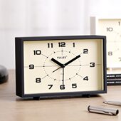 9QXC复古床头小闹钟台式 静音座钟时钟老人用台钟卧室摆件桌面