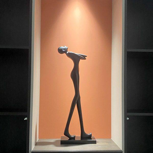 极简客厅玄关大堂样板间壁龛艺术人物雕塑大型自强者抽象落地摆件,家居饰品,落地摆件,淘宝优惠券,粉丝福利购,淘宝优惠卷