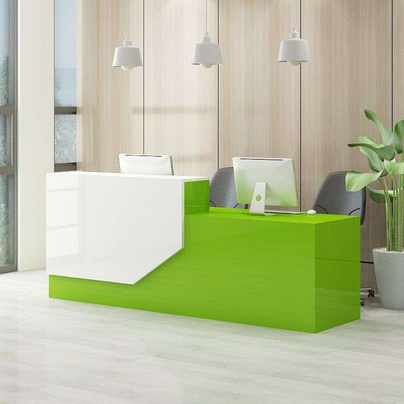 .新款现代收银柜k台前台接待台烤漆吧台公司酒店美容院培训学校咨