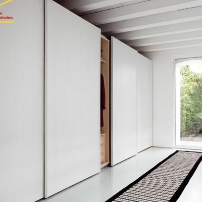 定制现代简约推拉门衣柜家用卧室整体实木衣橱组装移门柜全屋定制