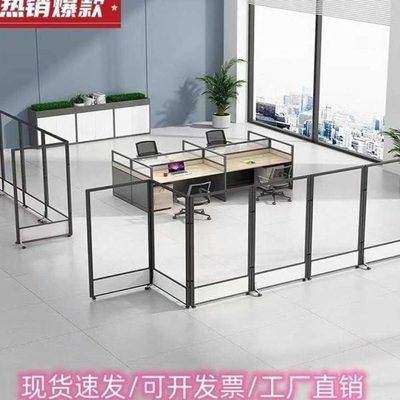 亚克力隔板透明屏风隔断办公室可折叠移动屏风工厂车间隔离活动墙