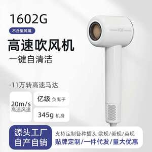 欧莱诗高速吹风机1600W静音大风力负离子吹风筒迷你便携电吹风
