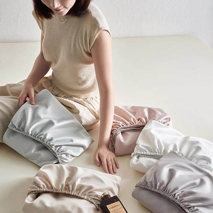 A类100支长绒棉纯棉床笠单件全棉防滑床单床垫保护套席梦思床罩子