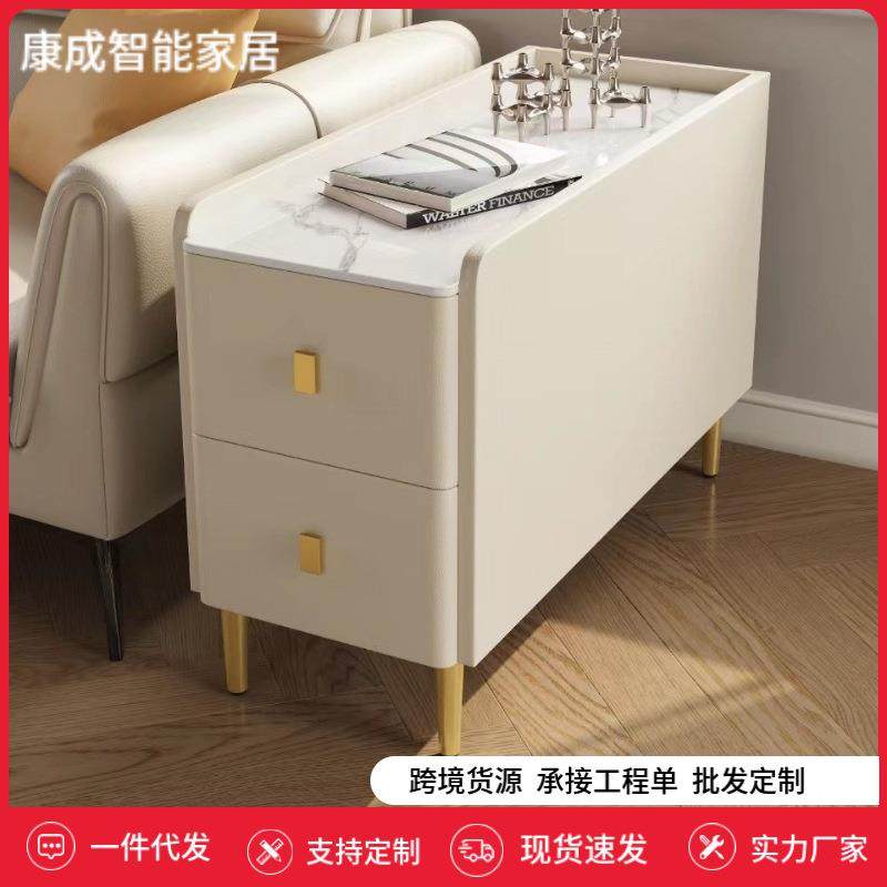 新款轻奢岩板客厅沙发边柜家用实木窄边柜现代简约简易储物柜,鲜花速递/花卉仿真/绿植园艺,割草机/草坪机,淘宝优惠券,粉丝福利购,淘宝优惠卷