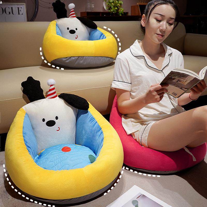 创意多巴胺翘耳小狗蒲团坐垫客厅加厚地垫宿舍靠背一体坐垫,鲜花速递/花卉仿真/绿植园艺,割草机/草坪机,淘宝优惠券,粉丝福利购,淘宝优惠卷