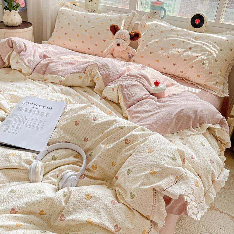 A类床上四件套纯棉双层纱2025新款全棉床单被套三件套学生宿舍夏4,鲜花速递/花卉仿真/绿植园艺,割草机/草坪机,淘宝优惠券,粉丝福利购,淘宝优惠卷