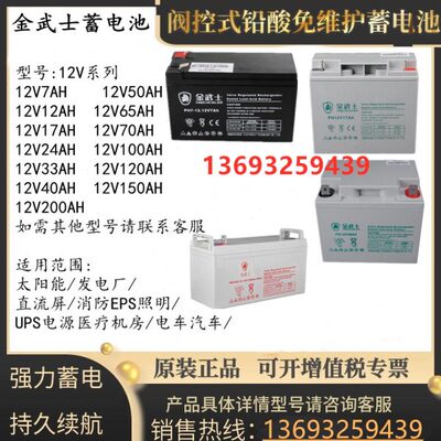 金武士蓄电池PV12V17AH24AH38AH65AH100AH120AH 150AH 200AH 通用