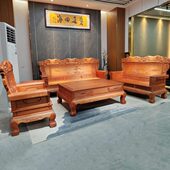 包邮 红木大奔沙发金花梨木家具实木中式 菠萝格大象沙发椅组合客厅
