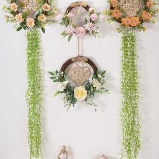 墙面装饰品花环挂件门饰墙壁挂花幼儿园挂饰客厅墙上卧室创意布置