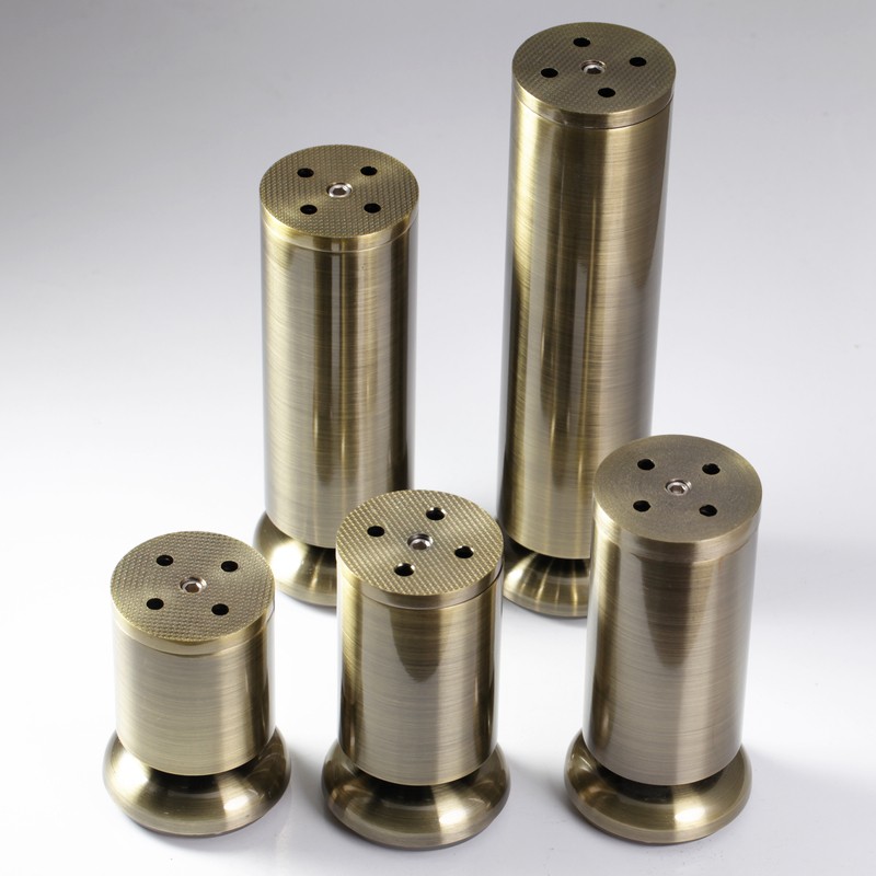 青古铜拉丝仿古典复调节橱柜脚 桌脚沙发茶几重型家具Z落地衣加厚