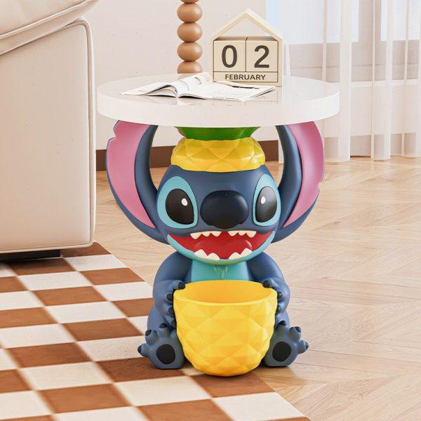 可爱卡通史迪仔茶几大型落地摆件托盘客厅电视柜沙发边几创意礼物,家居饰品,落地摆件,淘宝优惠券,粉丝福利购,淘宝优惠卷