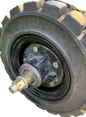 16寸实心轮子 4q.00-8实心轮胎 单只载重1吨