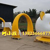 音乐主题玻璃钢仿真耳机雕塑造型耳塞外壳创意景观装 饰来图定制