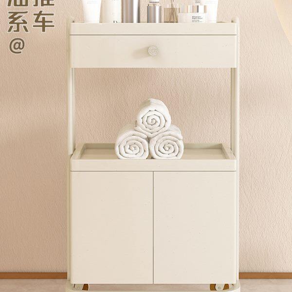 美容车奶油风小推车美容院专用SPA置物架高档采耳家用收纳工具车
