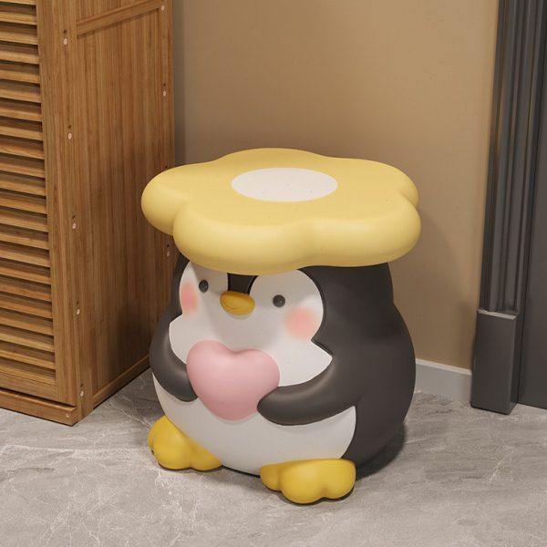 可爱企鹅凳子玄关客厅落地摆件创意家居装饰品搬新家乔迁新居礼物,家居饰品,落地摆件,淘宝优惠券,粉丝福利购,淘宝优惠卷