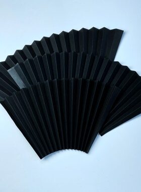 苏州扇面7寸-10寸苏工双面黑色薄款扇面苏工蓝色扇面文玩扇面